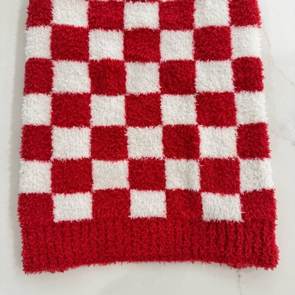 Dog Christmas Sweater Pullover Checkerboard Red White Size L - Picture 3 of 11
